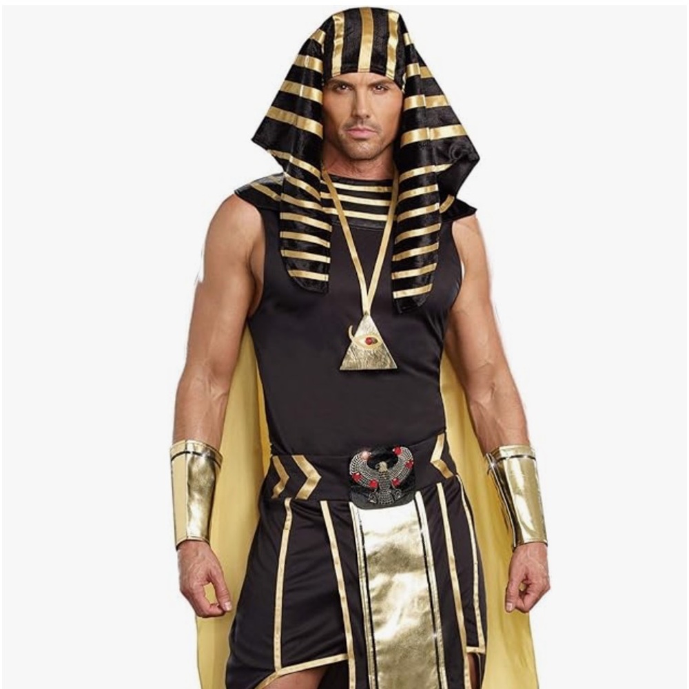 HALLOWEEN COSTUME KING TUT, KING OF EQYPT SIZE LARGE NWT BB3